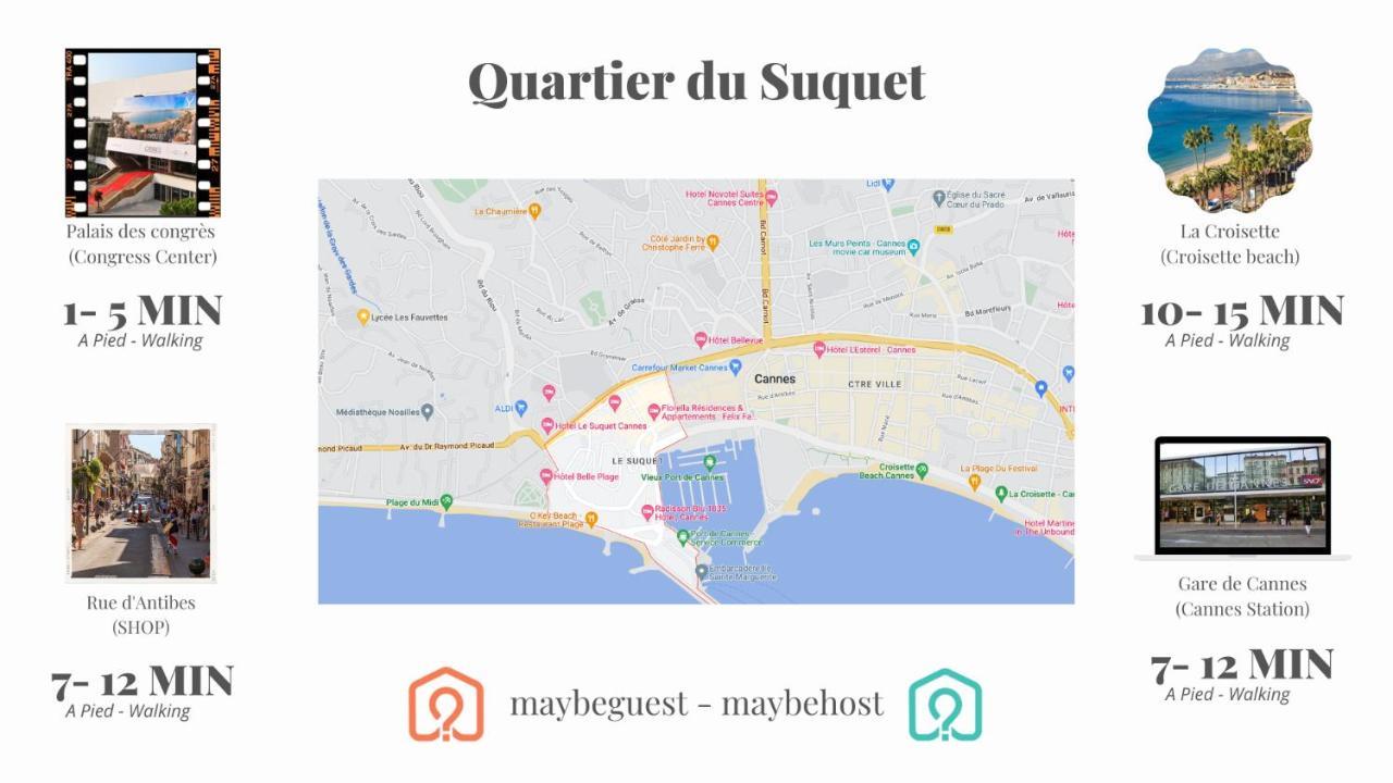 C054-Bel Appartement Lumineux Au Coeur Du Suquet Cannes Exterior photo